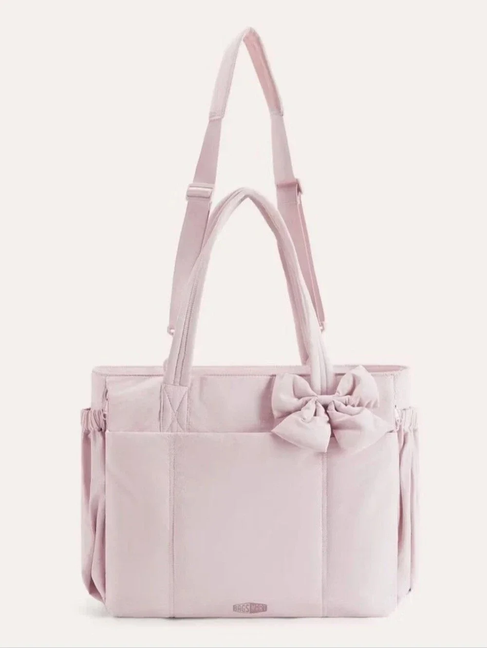 Bagsmart Lightweight Messenger & Laptop Bag Crush 26L Tote- Pink